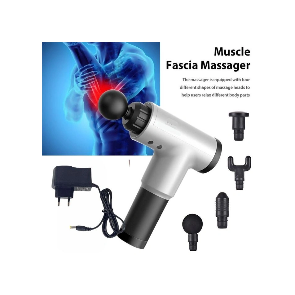 Kas Rahatlatıcı Şarjlı 4 Başlıklı Darbeli Titreşimli Açık Mavi