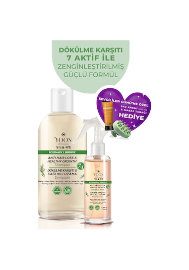 Yoon Dökülme Karşıtı Saç Bakım Suyu 200 ML + Şampuan 400 ML