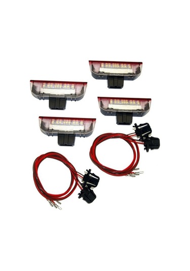 Dinosaurs Adet Araba Led Kapı Uyarı Işığı Hoş Geldiniz Projektör Golf 6 7 Jetta Mk5 Mk6 Passat B6 B7 Cc Tıguan Scirocco