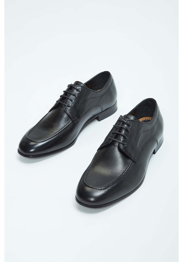 Tamer Tanca Erkek Hakiki Deri Siyah Deri Casual Ayakkabı 183 27302 Erk Ayk Sk23/24 Sıyah Dr Siyah