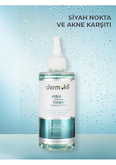 Dermokil Exfoliating Aha+Bha Niacinamide Tonik 200 ML