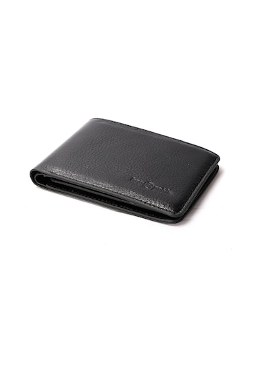 Bay Pablo V40 Siyah Hakiki Deri Erkek Cüzdan Siyah