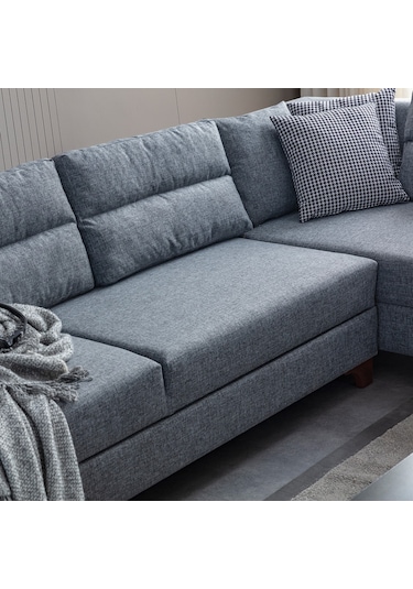 Eymense Tloft Köşe Koltuk Takımı Gri Sol Köşe