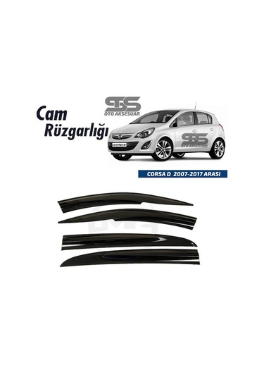 Cam Rüzgarlığı Opel Corsa D 2007-2017 Mügen Tip Piano Blackk