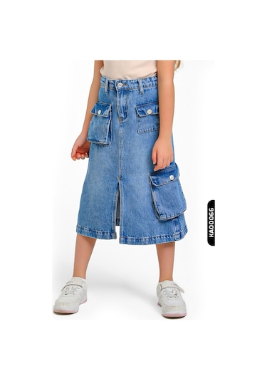 Xo Kids Kız Çocuk Etek 5-14 Yaş 2450 Mavi