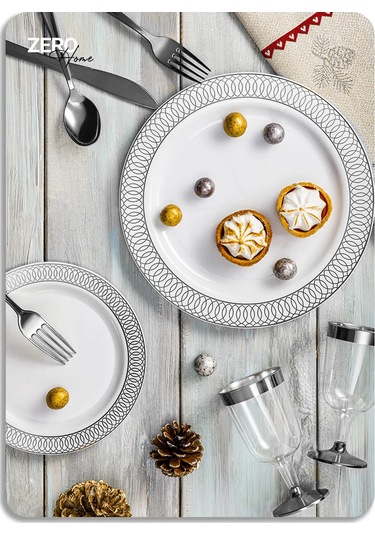 Zero Home Kalabalıklar İçin Plastik Tek Kullanımlık Sofra Malzemesi 420245521 Diğer