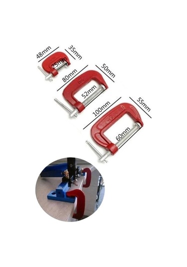 Doğrama Ve Metal Sıkma Sıkıştırma İçin 3lü Mini Mengene Aparat