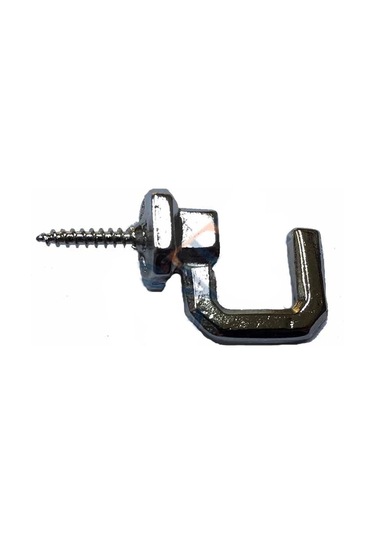 Vidalı Kanca, Askı Büyük - 15x23mm, Nikel - 1 Adet Çok Renkli