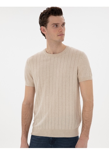 Pierre Cardin Erkek Bej Kazak /triko 50305992-vr011 Bej