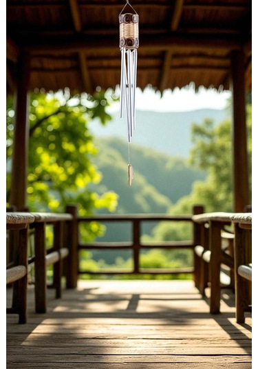 Hasır Detaylı Rüzgar Çanı