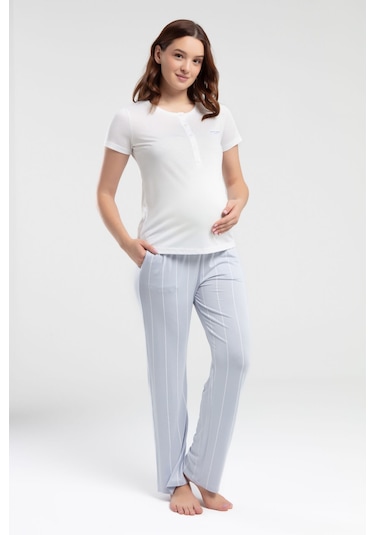 Pierre Cardin Kadın Beyaz Pijama Takımı Pc8976-s-v1