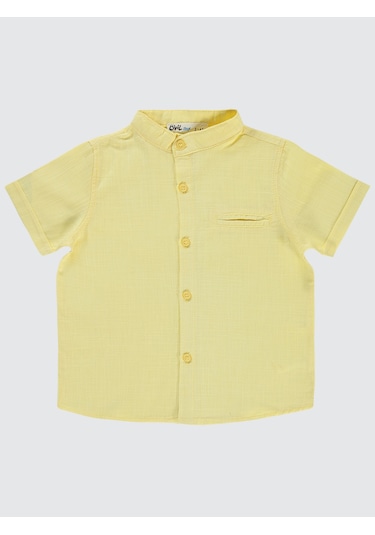 Civil Boys Erkek Çocuk Gömlek 2-5 Yaş Açık Sarı Açık Sarı