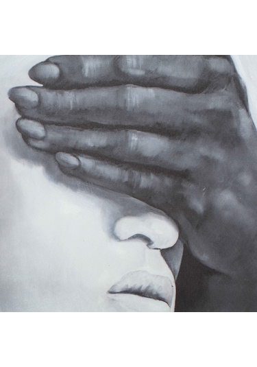 Abstract Women In Whıte Yağlı Boya Tablo 120x120cm