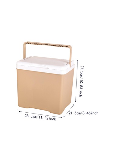 Suntek Yalıtımlı Soğutucu Kutu Dayanıklılık Taşınabilir Açık Kahverengi