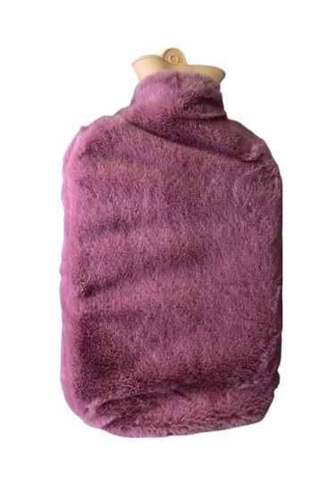 Peluş Sıcak Su Torbası 2 L Su Hazneli Sıcak Su Torbası Pembe