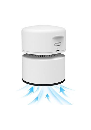 Qingmipy Usb Şarjlı Mini Masa Süpürgesi - Güçlü Emiş, 2 Hız Ayarlı, 1800mah Pil Mavi