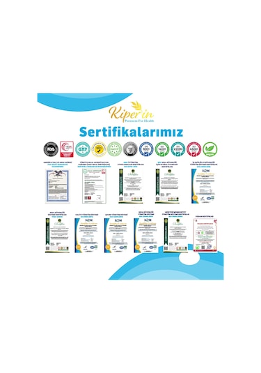 Kiperin %100 Saf Ve Doğal Yüksek Biyoaktif Çift Hidrolize Kolajen Peptitler İçeren Diyet Takviyesi 300gr