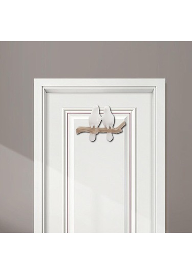 Suntek Duvara Monte Reçine Coat Robe Kanca Kuşlar Ağaç 2-kuş Diğer