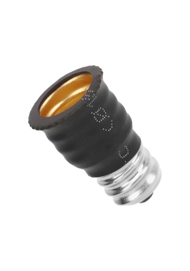 6'lı Paket Siyah E12 - E14 Ampul Adaptörü Dönüştürücü
