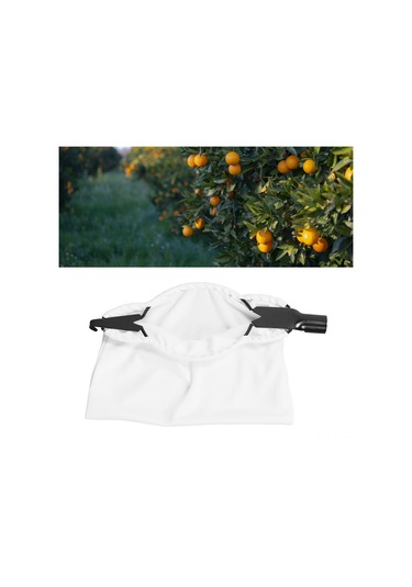 Shineyee Tungsten Çelik Bıçaklı Yüksek Dal Meyve Toplayıcı, Geniş Kapasiteli Poşetli, El Kolu Olmadan Elma, Portakal, Armut Toplama Aleti