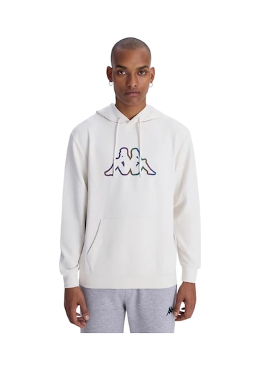 Kappa Logo Brian Erkek Sweatshirt Kap.361x1kw Beyaz