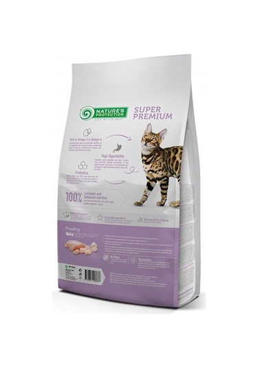 Nature's Protection Kümes Hayvanlı Hassas Yetişkin Kedi Maması 2 KG