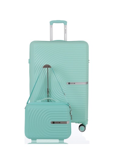 Mçs Polipropilen 2li Valiz Seti Büyük & Makyaj V374 S24sy1000076-set 00190 Mint Yeşili