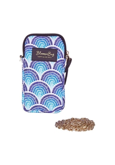 Calm Waves Telefon Çantası Mavi - Beyaz