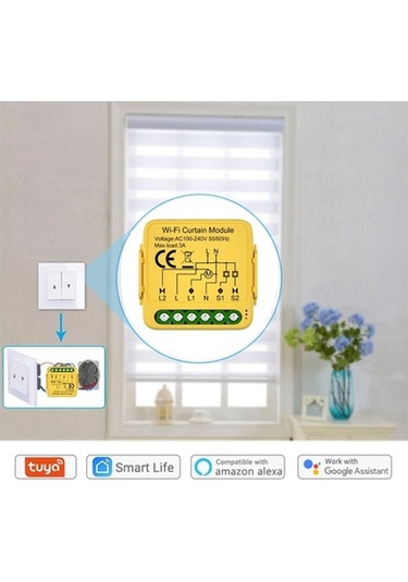 Dancemonkey Wifi Perde Modülü Graffiti Anahtar Açma/kapama Vw Kablosuz Kontrol