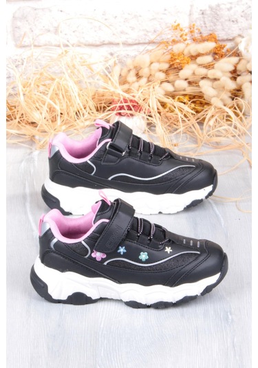 Fort Cool Bella Rahat Hafif Sneaker Kız Çocuk Ayakkabı Siyah