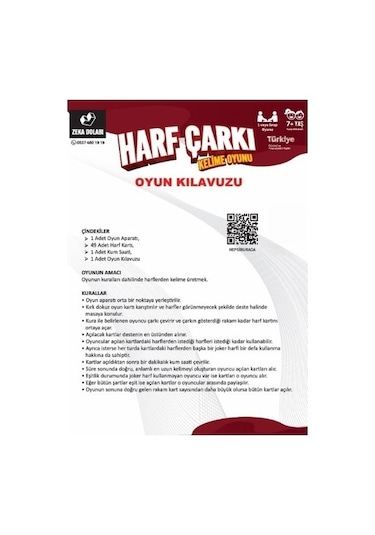 Harf Çarkı Harf - Kelime - Kelime Üretme - Aile Oyunu