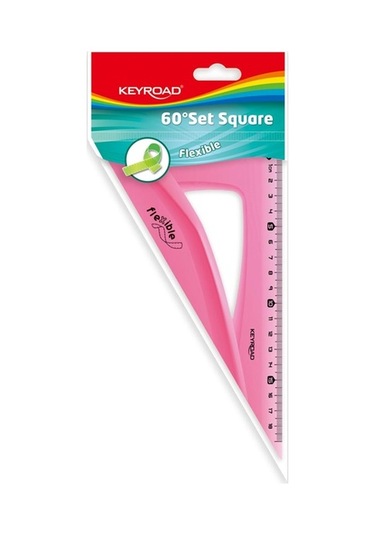 Keyroad - Esnek Gönye - 2 Adet Şeffaf