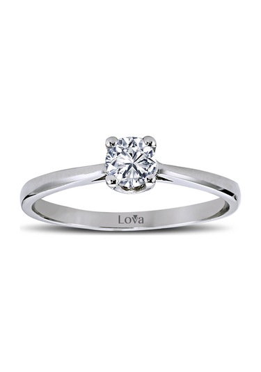 Lova E Renk 0,27 Karat Pırlanta Tektaş Yüzük - 1010045