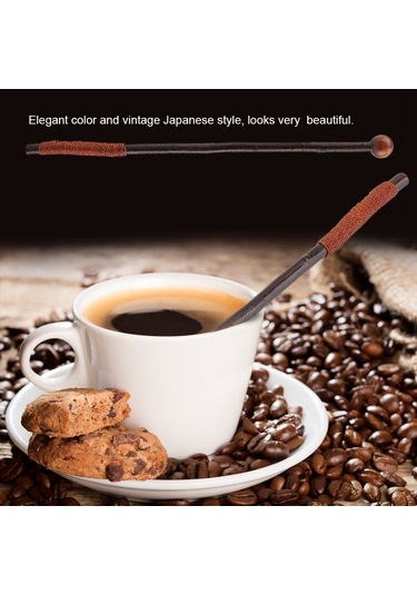 Ximistore9 Gıda Kalitesi Ahşap Kahve Karıştırıcı, Japon Stili, Sağlıklı Ve Çevre Dost, 18cm, El Yemeği Aksesuarı Diğer