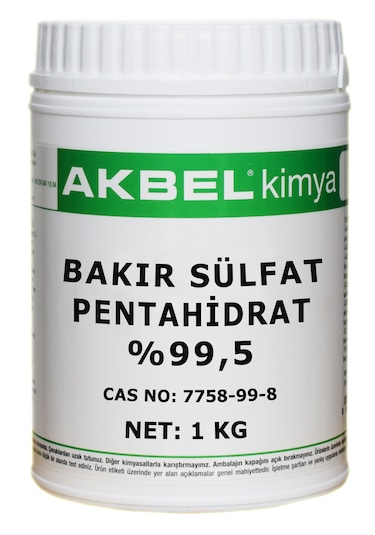 Akbel Bakır Sülfat Pentahidrat %99,5 1 Kg