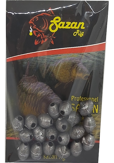Sazan Rig Delikli Zeytin Gezer Olta Kurşunu 1 Gr 20 Adet