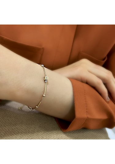 14 Ayar Altın Dorikalı Bileklik