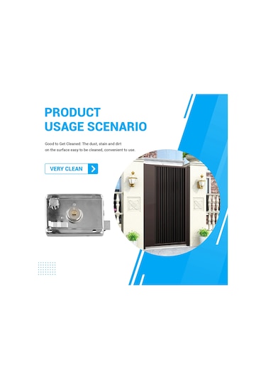 Nayomiglow Dış Kapı Kilitleri Güvenlik Hırsızlık Önleme Kilidi Çoklu Sigorta Kilidi Ahşap Kapı Kilidi Donanım İç Yurt