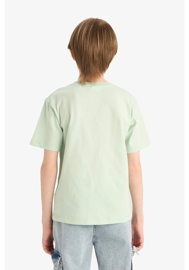 DeFacto Erkek Çocuk Bisiklet Yaka Baskılı Kısa Kollu Tişört E6310A825HSGN1180 DeFacto Erkek Çocuk Bisiklet Yaka Baskılı Kısa Kollu Tişört E6310A825HSGN1180