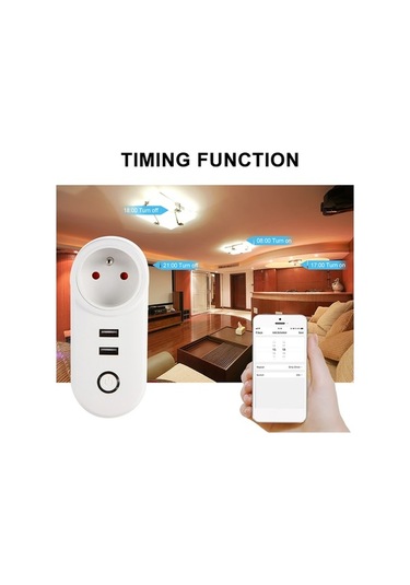 Ulzyvf Akıllı Wifi Soket Fr, Uzaktan Kumanda, Zamanlama, Alexa & Google Home, Ifttt Ses Kontrolü