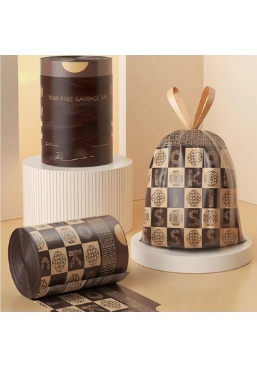 Zyzqstore 30 Adet Büzgülü Mutfak Çöp Torbaları, Sızdırmaz Atık Torbaları, Pratik Torba Seti