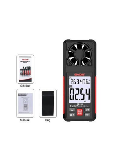 Conventions1 Dijital Anemometre El Rüzgar Hızı Ölçer Gd155