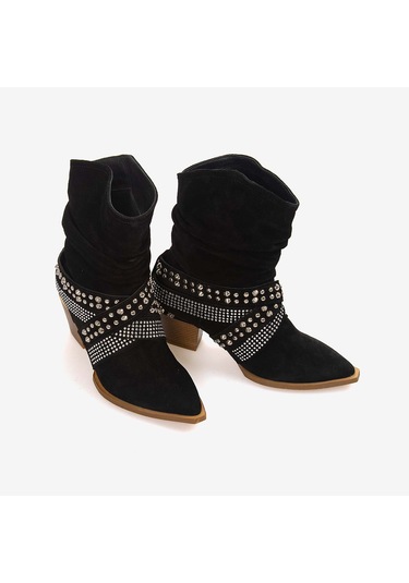 Kemal Tanca Kadın Bot 26-103152k Siyah Suet