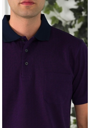 Nehir By Faruk Ülker Polo Yaka Cepli Desenli Merserize Süperfine