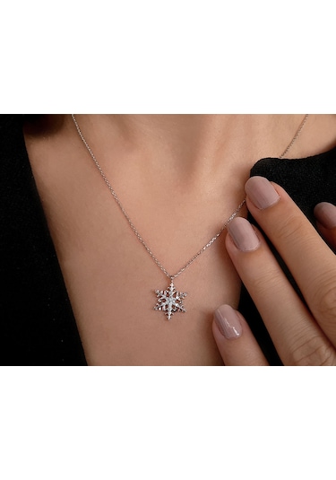 Sirius Pırlanta Kar Tanesi Kolye 0806P0025