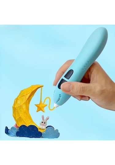 Techbloom Crh Dusuk Sicaklik 3d Yazici Kalemi Blue 12 Renk Pcl Filament Ve Sablon Rehberi Dahil