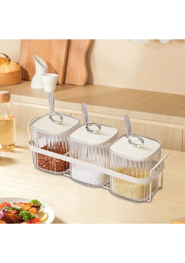 Suntek Magideal Mutfak Kapaklı Pp Baharat Kutuları