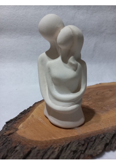 Sarılan Sevgili Biblo Beyaz 01