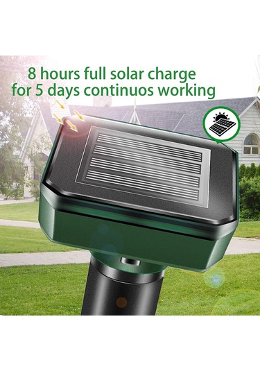 Springsun 2 Adet Güneş Enerjili Fare-üzümciği Repelleri: Ultrasonik Ve Titreşimli, 5 Gün Süreli Çalışma, Ip44 Su Geçirmez, Bahçe Ve Çim Alani İçin