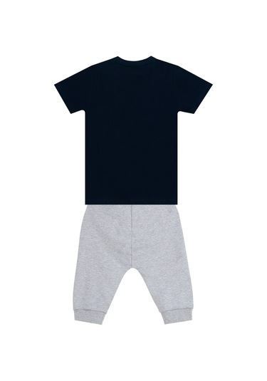 Denokids Mushi Catch Wave Erkek Çocuk T-shirt Kapri Şort Takım Çok Renkli